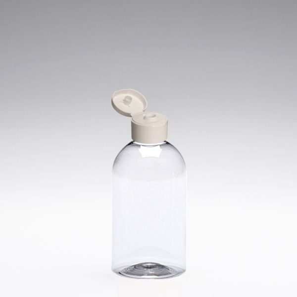 250 ml Flacone con tappo Flip-Top bianco Ø 6mm