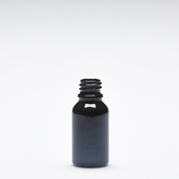 15 ml Glasflaschen violett-schwarz DIN18