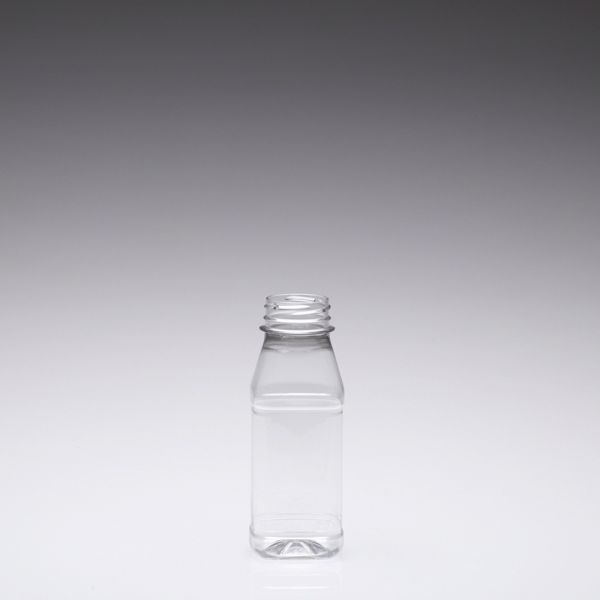 250 ml Juice bottle square PET 38mm 2-Start