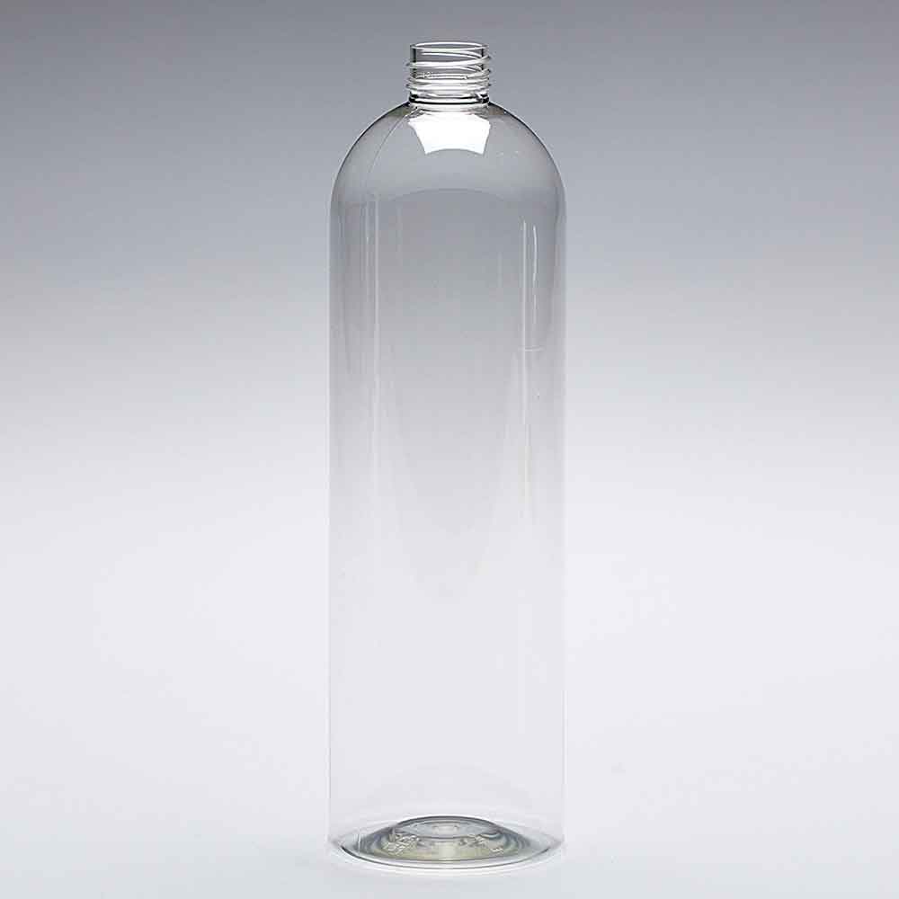 Clear Plastic Bottles - 1 Liter Round Bottle