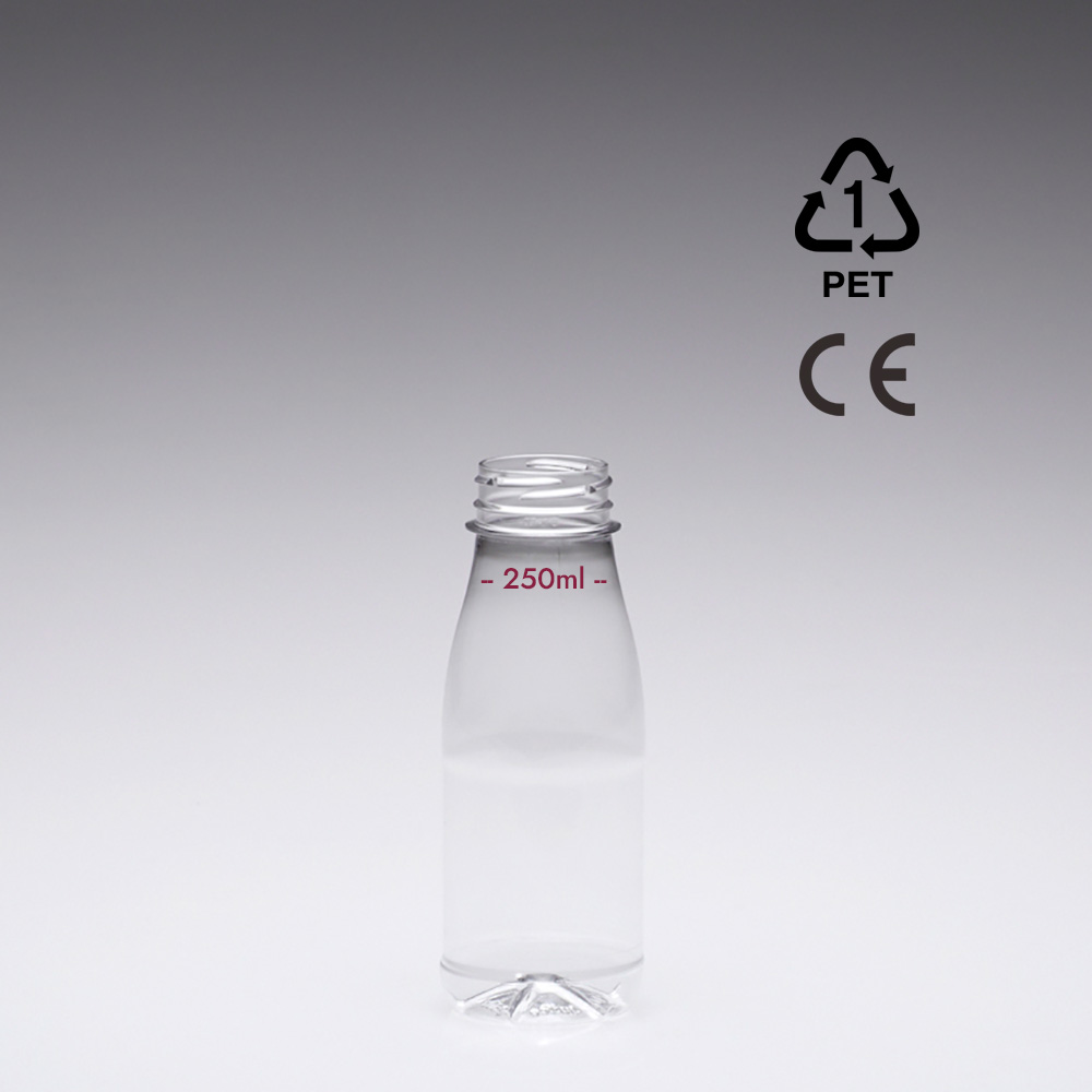 Bouteilles de jus r-PET de 250ml avec trait de jauge + marquage CE ! -  Bottleshop - Einfach Flaschen kaufen