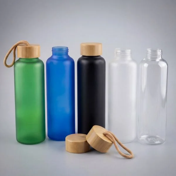750 ml Glasflasche glasklar aus 100 % Borosilikatglas