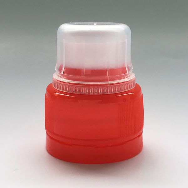 Drinking cap with first opening guarantee red PCO28 / 1881