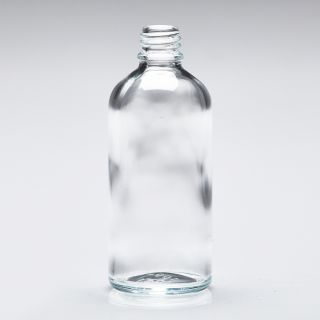 100 ml Botellas de vidrio transparente DIN18