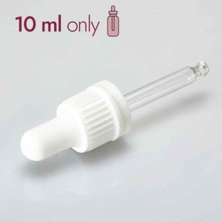 Dropper with first-opening guarantee white 52 mm 18/410 - Closures
