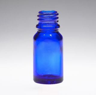 10 ml Glass bottles blue DIN18
