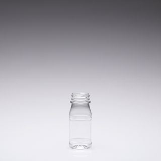 150 ml Saftflasche quadratisch PET 38mm 2-Start