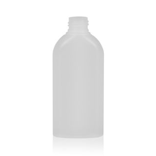150 ml Botellas de PE ovaladas transparente 24/410