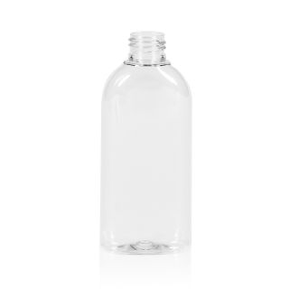 150 ml PET Flaschen oval glasklar 24/410