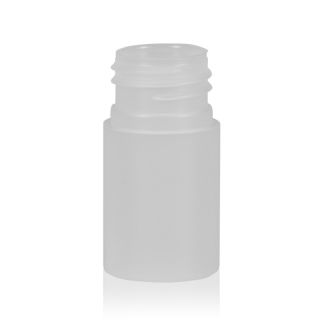 15 ml Flacons ronds transparents PE 24/410
