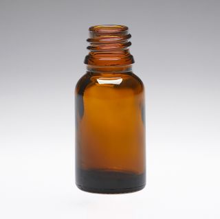 15 ml Glass bottles brown DIN18
