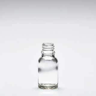 15 ml Glass bottles clear DIN18