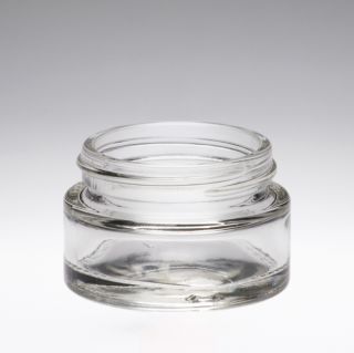 15 ml Vasetti di unguenti in vetro trasparente