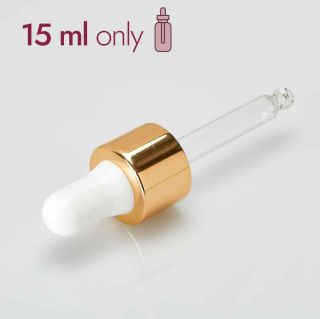 Pipette weiss/gold 56 mm 18/410