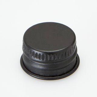 Aluminium screw cap black with PE-insert 18/410