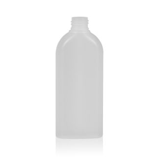 200 ml  PE Bottles oval transparent 24/410