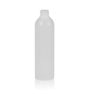 250 ml  Flacons ronds transparents PE 24/410