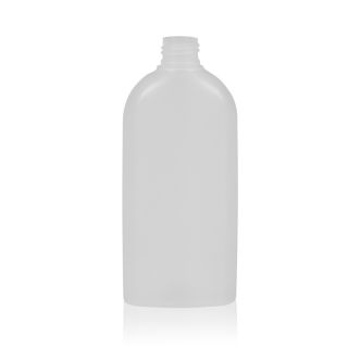 250 ml PE Flaschen oval transparent 24/410