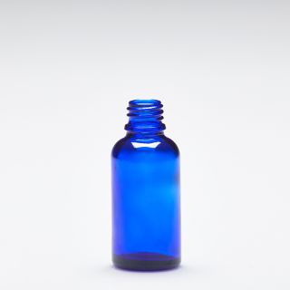 30 ml Botellas de vidrio azul DIN18