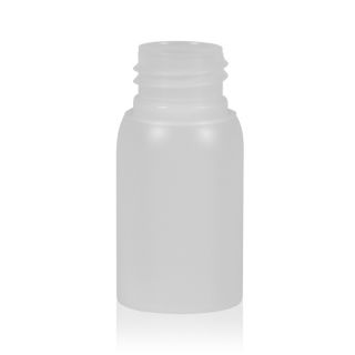 30 ml Rundflaschen transparent PE 24/410