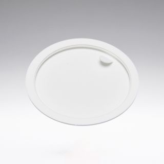 Tappo a vite bianco con inserto in schiuma PE e disco di copertura bianco per vasetti di vetro da 30 ml