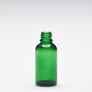 30 ml Glass bottles green DIN18