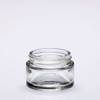 30 ml ointment jar glass crystal clear