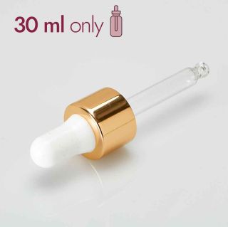 Pipette weiss/gold 71 mm 18/410