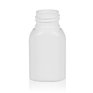 30 ml Bouteilles PE ovale blanc 24/410