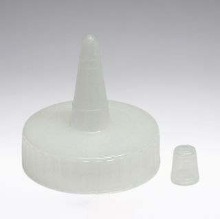 Tappo applicatore trasparente con sovracopertura e Sealing Liner 38/400