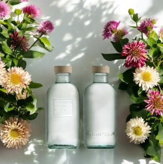 Bouteille d'eau écologique de 500 ml avec bouchon en bois véritable