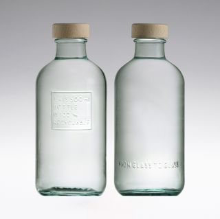 Bouteille d'eau écologique de 500 ml avec bouchon en bois véritable