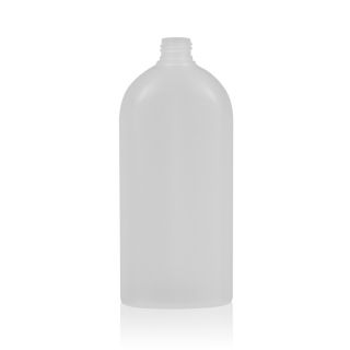 500 ml PE Flaschen oval transparent 24/410
