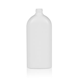 500 ml PE Flaschen oval weiss 24/410