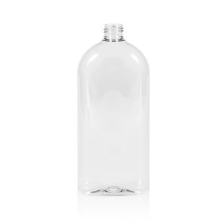 500 ml Botellas PET ovaladas transparentes 24/410