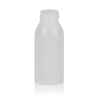 50 ml Round bottles transparent PE 24/410
