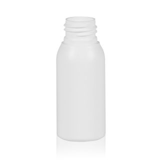 50 ml Flacons ronds blancs PE 24/410