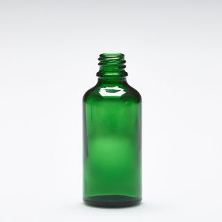 50 ml Glass bottles green DIN18