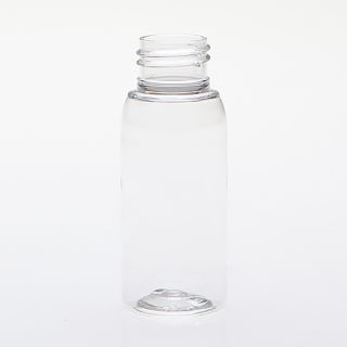 50 ml PET bottles round clear 24/410