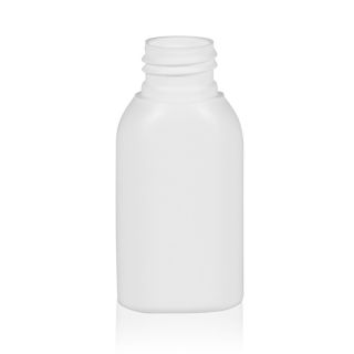 50 ml PE Bottles oval white 24/410