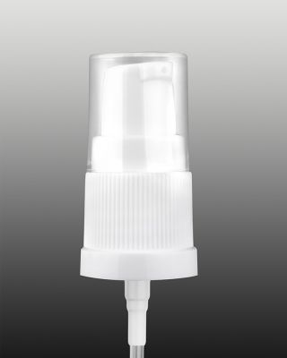 Lotion dispenser with dust cap white 18/410
