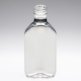 50 ml Bouteille de liquer en PET, ovale, PP18, transparent