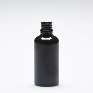 50 ml Glasflaschen violett-schwarz DIN18
