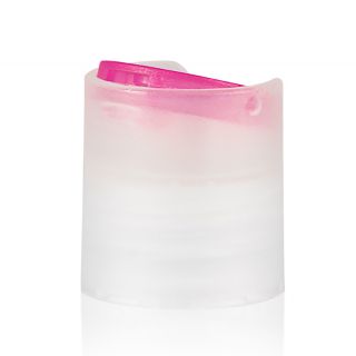Disc Top rosa-transparente 24/410 - Disc-Top tapones de rosca