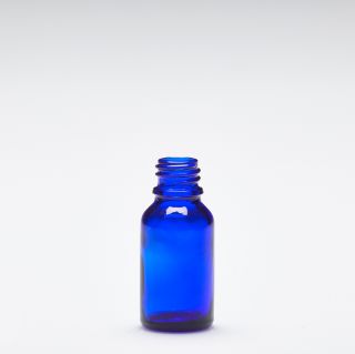 15 ml Botellas de vidrio azul DIN18