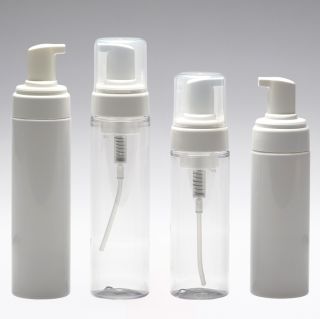 Tappo per schiuma con sovracoperchio bianco per bottiglie da 150 ml 43/410