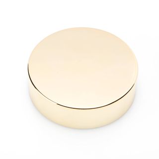 Screw cap gold with PE foam insert and white cover disc for 30 ml glass jars
