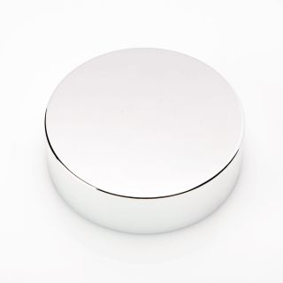 Tapón de rosca plateado con inserto de espuma de PE y disco de recubrimiento blanco para tarros de cristal de 30 ml