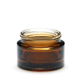 50 ml glass amber cosmetic jar