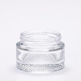 50 ml glass cosmetic jar crystal clear